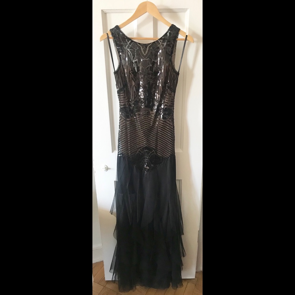 BCBG black sequin dress (XXS)